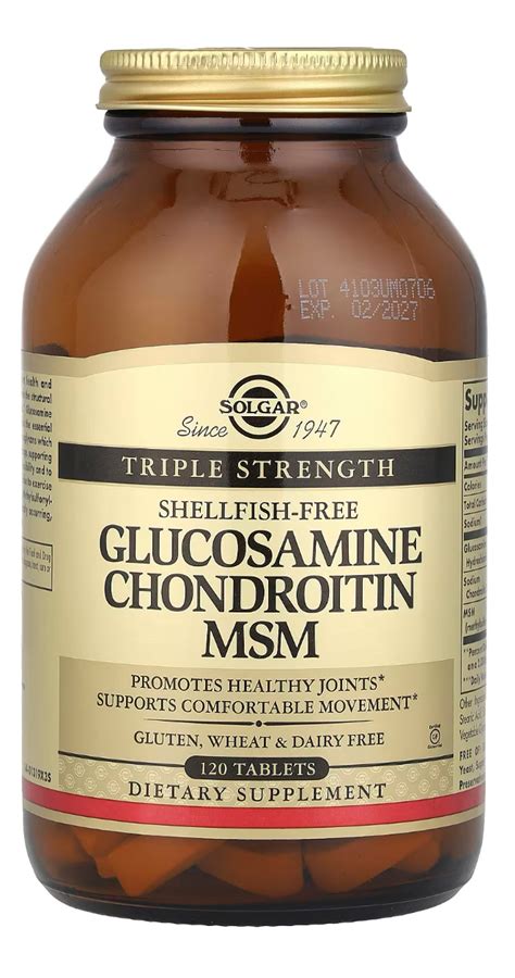 Glucosamine Chondroitin Msm Triple Strength 120 Tablets • Ukn Marketplace