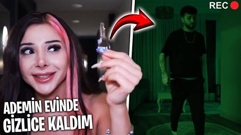 Ademİn Evİnde Gİzlİce Kaldim Korkuttum Obeyfendimen Youtube