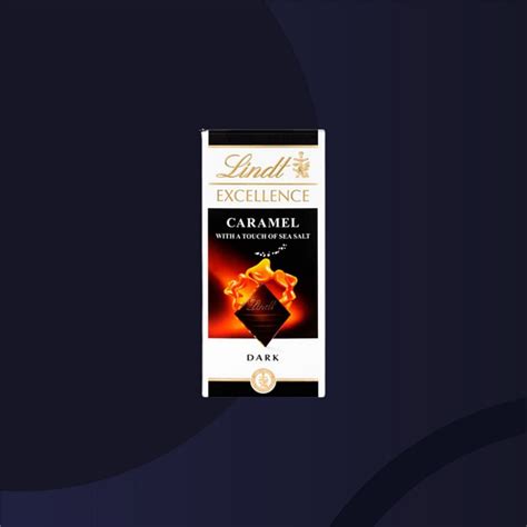 Lindt Excellence Dark Caramel And Sea Salt Bar 100g Bitefuse