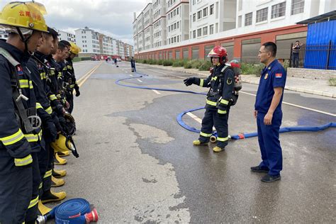 麒麟区消防救援大队扎实推进执勤训练工作