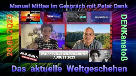 Manuel Mittas Im Gespr Ch Mit Peter Denk Denkansto Das Aktuelle