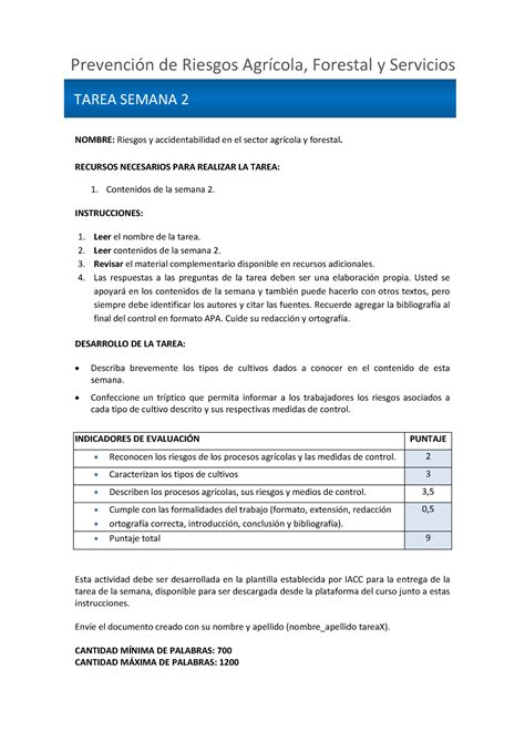 Tarea semana 2 V3 Fundamentos de prevención de Riesgos 2022 IACC