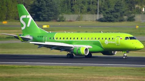 S7 Airlines Embraer 170 New Livery Vq Byb Landing At Berlin Tegel