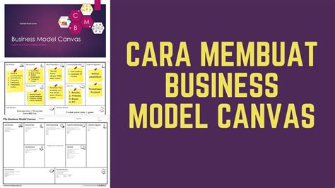 Cara Membuat Business Model Canvas Youtube