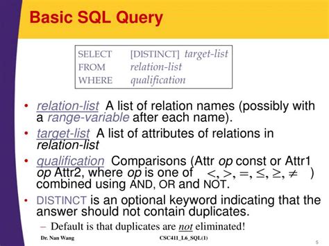 Ppt Sql Queries Constraints Triggers Chapter 5 Part 1 Powerpoint