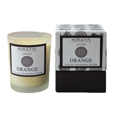 Handmade Natural Scented Candle: Orange and Neroli | Miratis