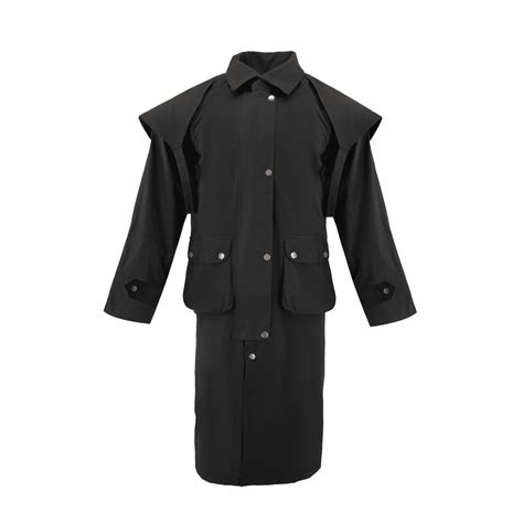 RESISTANCE Premium Oilskin Duster Coat Waterproof Cotton Unisex Cowboy