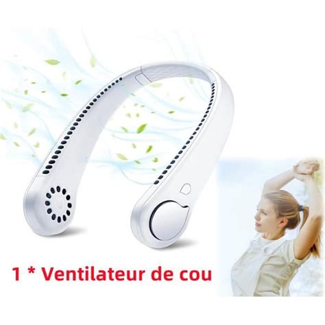 Ventilateur De Cou Mini Ventilateur Sans Pale Portable Ventilateur De