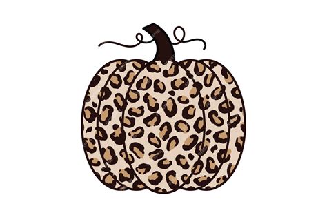 Premium Vector Leopard Print Pumpkin Pumpkin With Cheetah Print