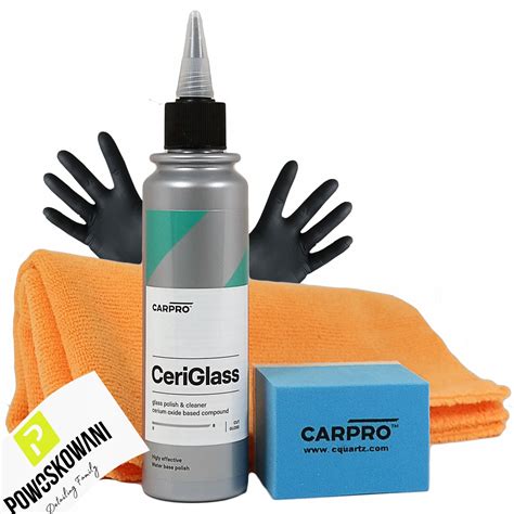 Carpro Ceriglass Polish Kit Zestaw Do Polerowania Czyszczenia Szyb