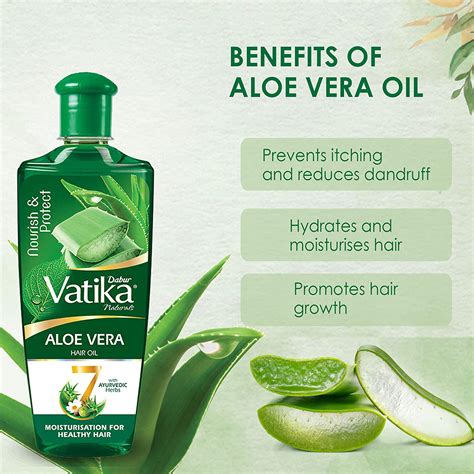 Dabur Vatika Naturals Aloe Vera Hair Oil With 7 Ayurvedic Herbs 300ml