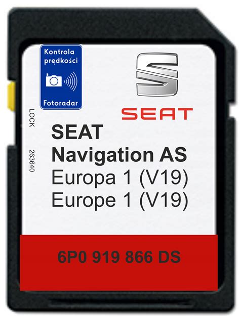 Mapa Karta Seat V Europa Po Mib Ateca Arona Ibiza Leon