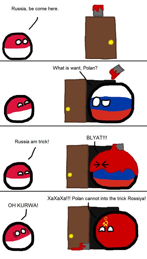 Poland tries to trick Russia : polandball