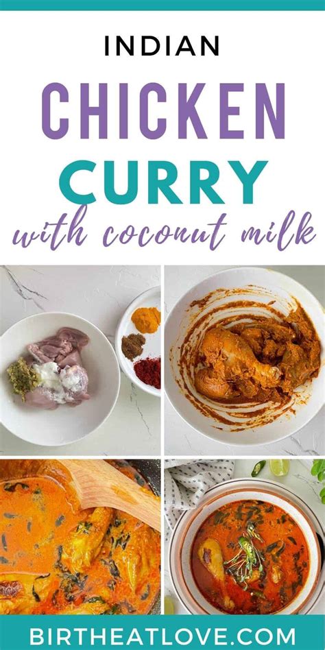 Nourishing Indian Chicken Curry With Coconut Milk Birth Eat Love