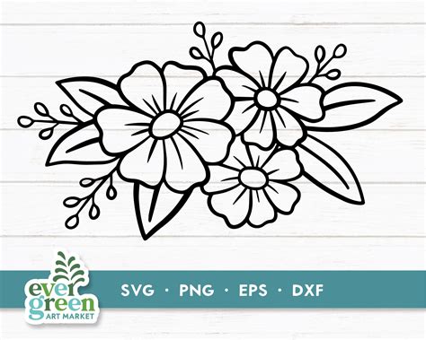 Flower Corner Svg Floral Border Svg Floral Accent Svg - Etsy Australia