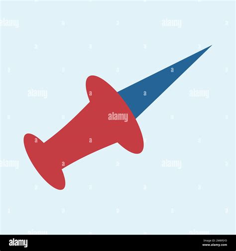 Note Pin For Paper Attach Or Black Board In Vector File Stock Vector