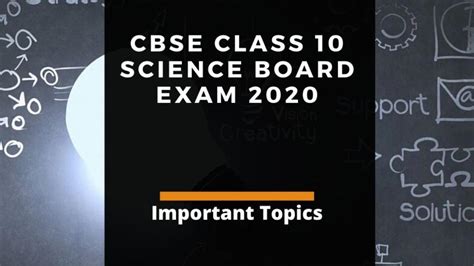 Cbse Th Science Board Exam Check Important Topics To Prepare