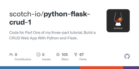 Github Scotch Io Python Flask Crud Code For Part One Of My Three