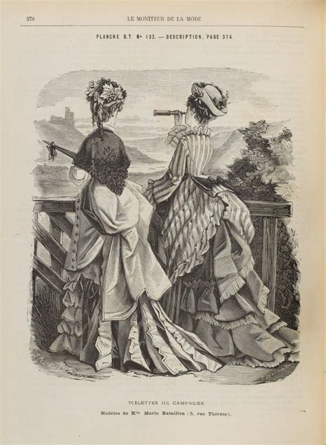 Le Moniteur De La Mode August 1874 Historical London 19th Century