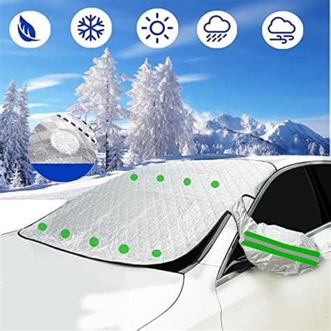 Linarun Car Windscreen Cover For Winter Magnetic Windscreen Frost