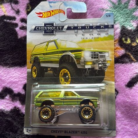 Mattel Toys 27 Mattel Hot Wheels 58 Chevrolet Trucks 100 19182018 Years Chevy Blazer 4x4