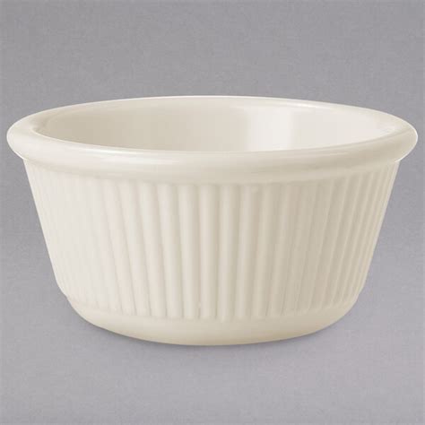 GET RM 389 IV 3 Oz Ivory Fluted Melamine Ramekin 48 Case