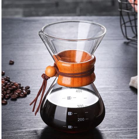 Espresso Vidro Cl Ssico Ch Chemex Estilo Despeje Sobre Cafeteira