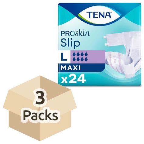 Tena Proskin Slip Maxi Large Case Of Packs Of