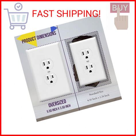 Enerlites Jumbo Duplex Receptacle Outlet Wall Plate Electrical Outlet Covers G Ebay