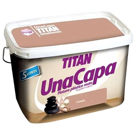 Pintura plástica mate una capa titan 5 l laferreteria shop