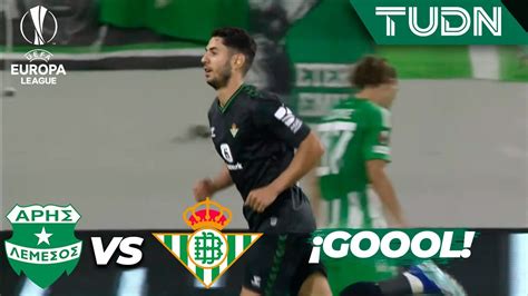 Pas De Todo Y Gol Del Betis Aris Limassol Vs Real Betis Uefa