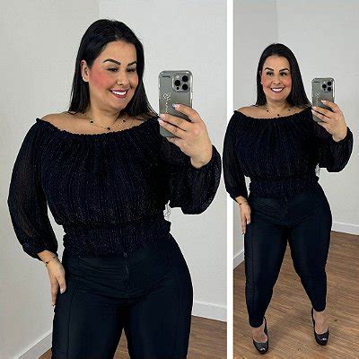 Conjunto Tule Brilho Plus Size Bel Ssima Belissima