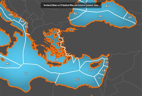 Eastern Mediterranean Sea Exclusive Economic Zones Eastmed Eez And