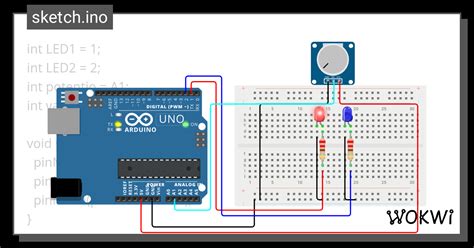 Penggunaan If Else Wokwi Esp Stm Arduino Simulator