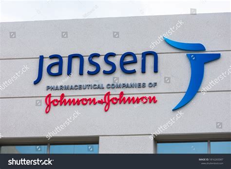 Janssen Pharmaceutica Sign Logo Janssen Pharmaceutica Stock Photo