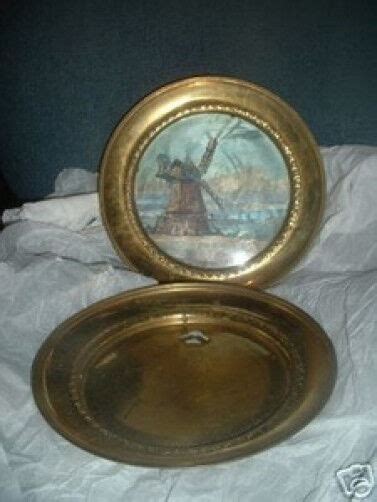 2 Vintage Brass Picture Made In England Solid Brass Frame Ebay