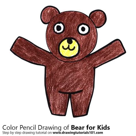 How to Draw a Bear for Kids (Animals for Kids) Step by Step ...