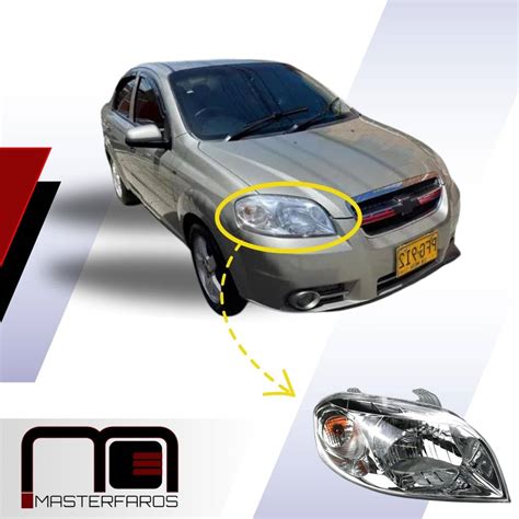 FARO DELANTERO CHEVROLET AVEO EMOTION 2008 2018 RH Masterfaros