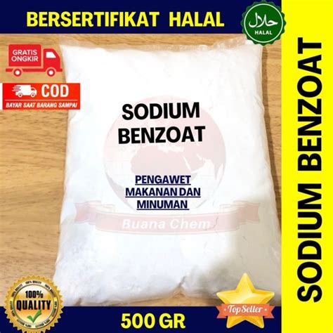 Sodium Benzoate Food Grade Natrium Benzoat Gr Pengawet Makanan