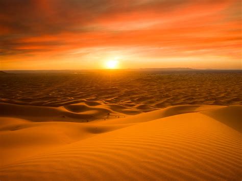 Maroc Le D Sert Du Sahara Le Sable Coucher De Soleil Fonds D Cran