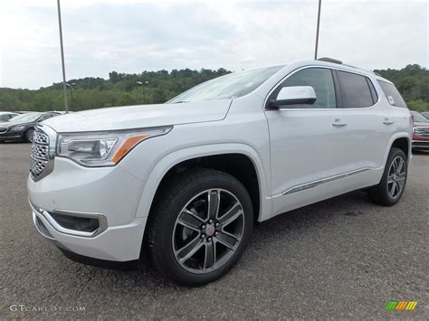 White Frost Tricoat 2018 GMC Acadia Denali AWD Exterior Photo