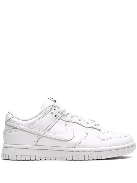 Nike Dunk Low "Triple White" Sneakers | White | FARFETCH TR