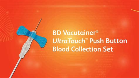 Bd Vacutainer Ultratouch Push Button Blood Collection Set Youtube