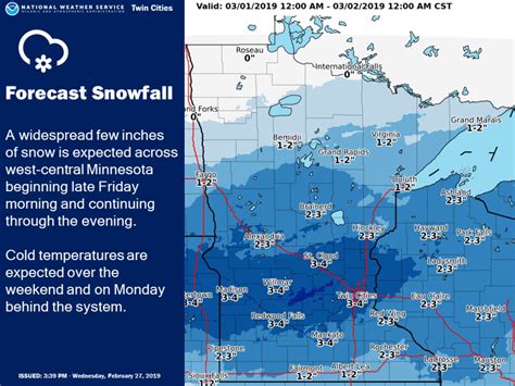 March Will Begin With Snowstorm Bitter Cold Minnesota Weather