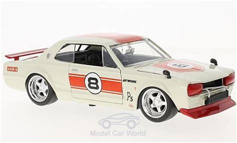 Modellino In Miniatura Nissan Skyline 1 24 Jada Toys 2000 GT R KPGC 10