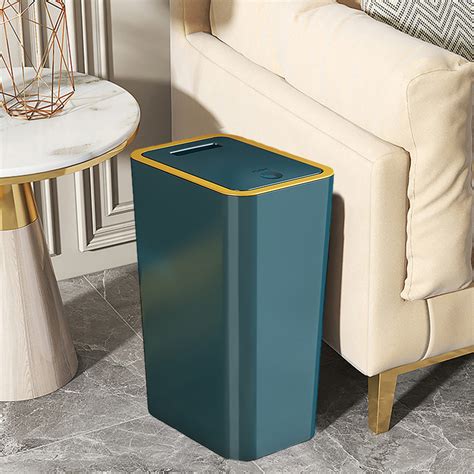 Junyeshi Household Push Type Trash Can For Living Room Kitchen And