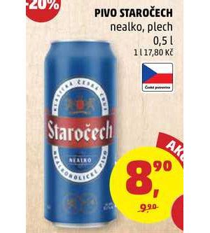 ARCHIV Pivo Staročech nealko plech 0 5 l v akci platné do 30 9 2018