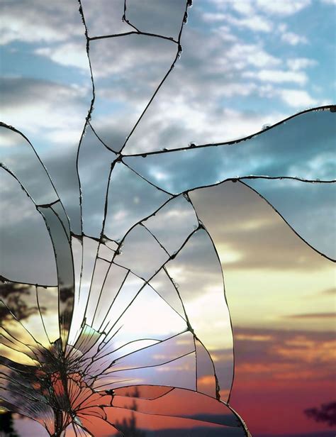 Broken Mirror Evening Sky Photography Bing Wright 14 Miroir Brisé