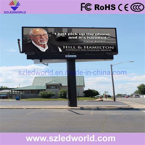 Digital Outdoor Advertising Led Display Billboards With High Brightness Led Display Panel And