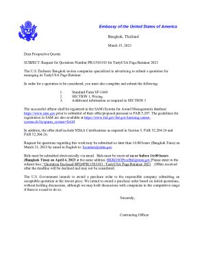 Fillable Online U S Embassy Bangkok Fy Notice Of Funding Opportunity